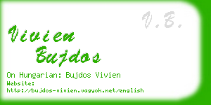 vivien bujdos business card